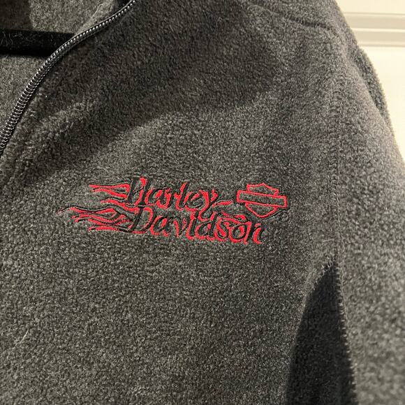 Harley Davidson Women's Fleece Quarter Zip in Grey El Paso, TX Size Large - Picture 4 of 10